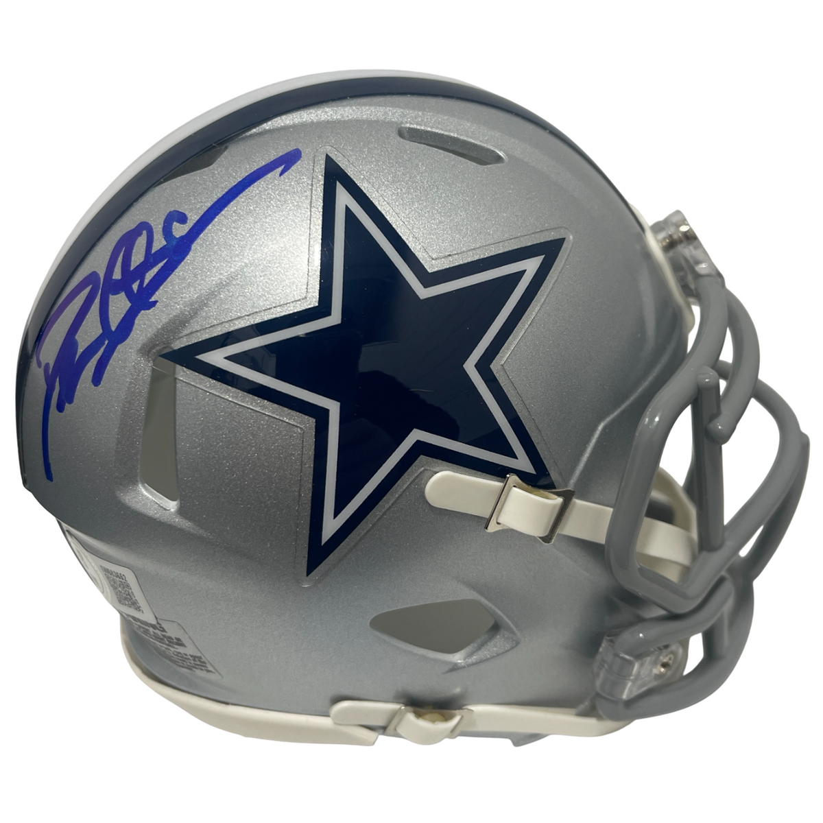 Deion Sanders Signed Dallas Cowboys Speed Mini Helmet Beckett Witness Authenticated-Powers Sports Memorabilia
