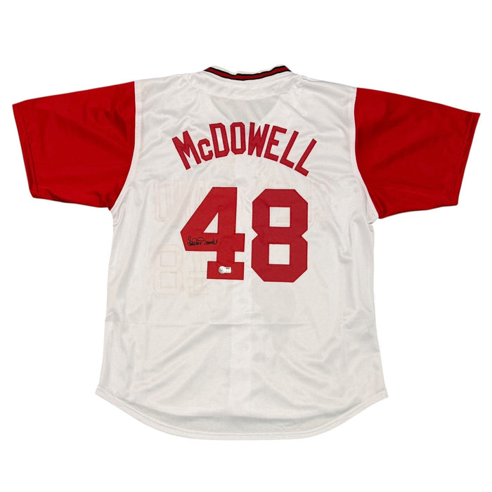 Sam McDowell Signed Custom Jersey Beckett Witness Authenticated-Powers Sports Memorabilia