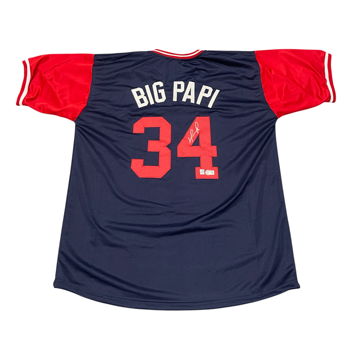 David Ortiz Signed Red Sox Players Weekend Custom Jersey Beckett Wit BAS COA-Powers Sports Memorabilia