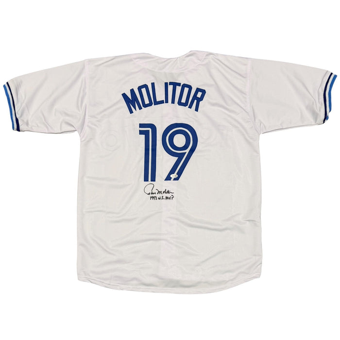 Paul Molitor Signed Custom Jersey w/ 1993 WS MVP JSA Witness Authenticated-Powers Sports Memorabilia