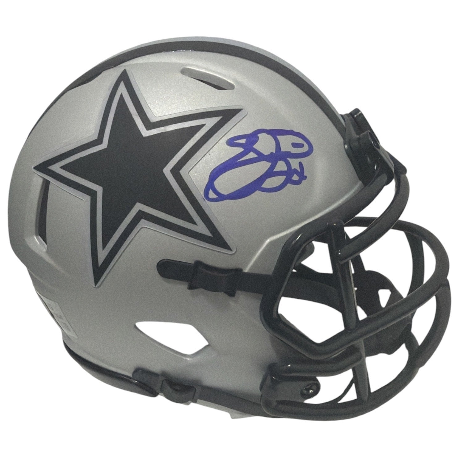 Emmitt Smith Signed Dallas Cowboys Rave Mini Helmet Prova + JSA Authenticated-Powers Sports Memorabilia