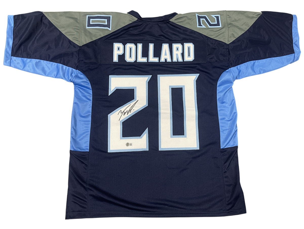 Tony Pollard Signed Custom Jersey Beckett Witness Authenticated-Powers Sports Memorabilia