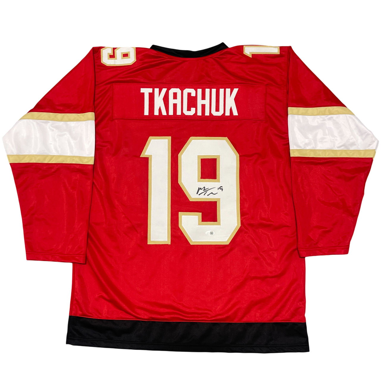 Matthew Tkachuk Signed Custom Jersey JSA Authenticated-Powers Sports Memorabilia