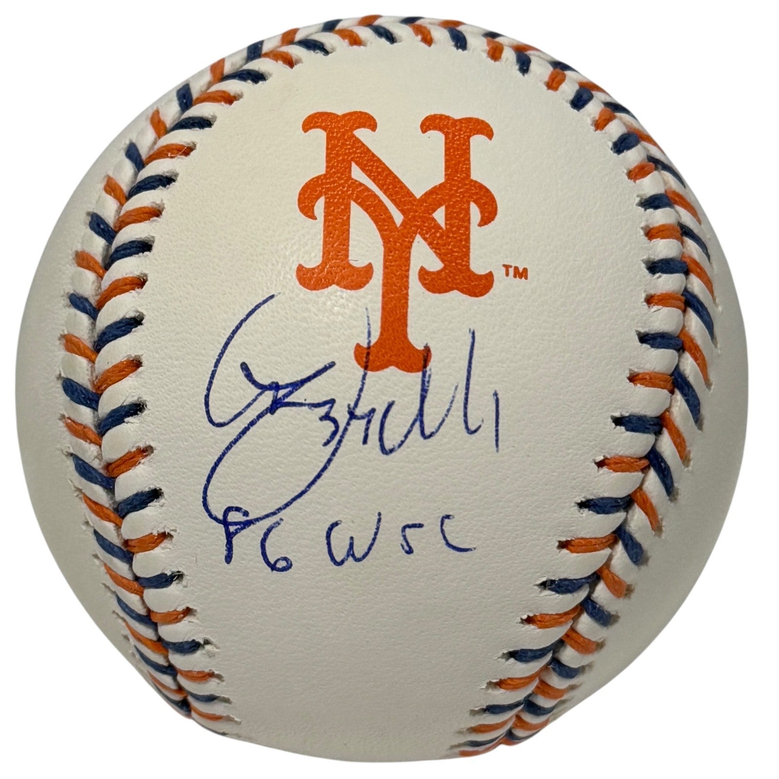 Lee Mazzilli Signed ROMLB NY Mets Logo Baseball w/ 86 WSC Insc JSA Witness Authenticated-Powers Sports Memorabilia