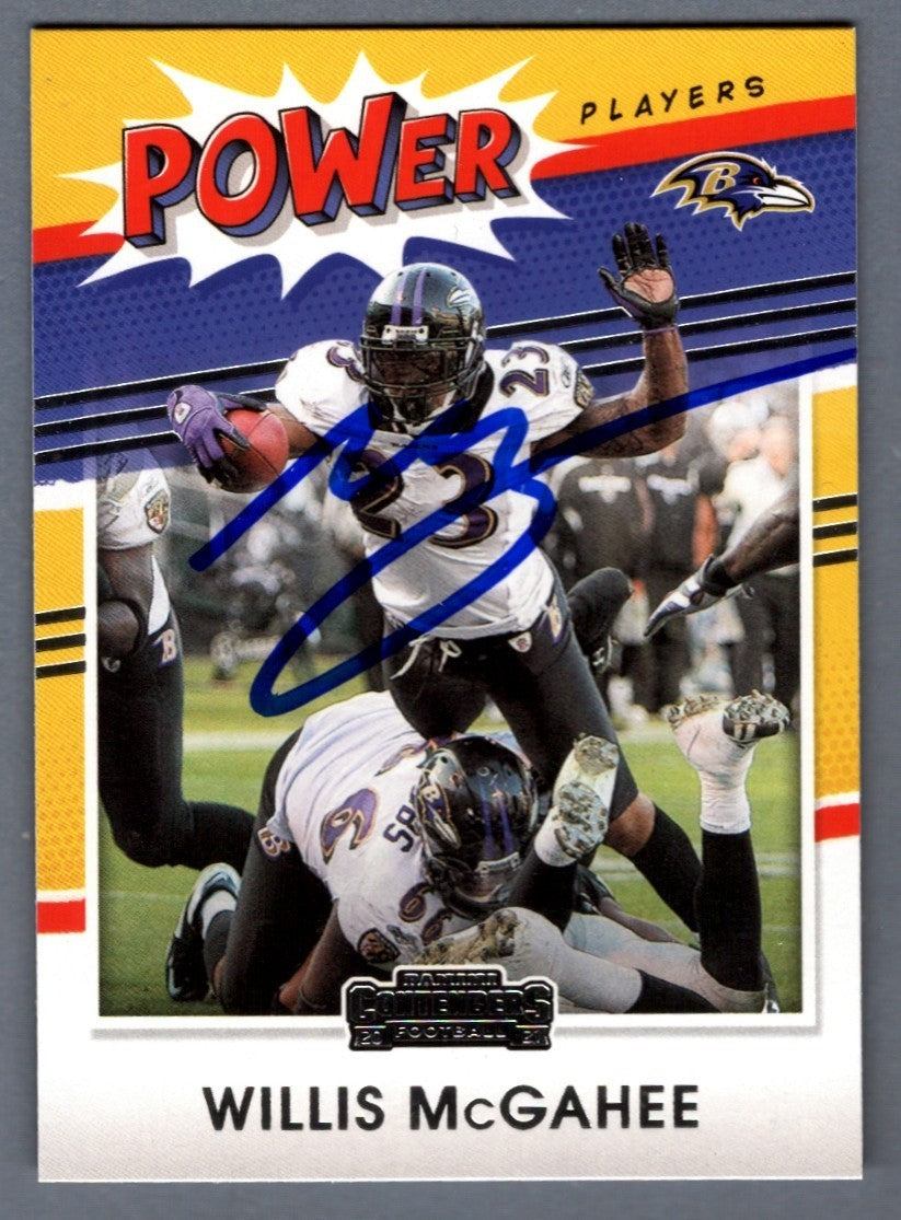 Willis McGahee Signed 2021 Panini Contenders #PP-WMC Power Players LSCM Authenticated-Powers Sports Memorabilia