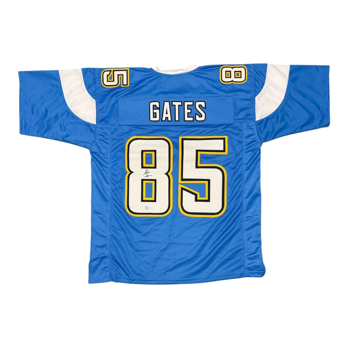 Antonio Gates Signed San Diego Chargers Custom Jersey Beckett Witness BAS COA-Powers Sports Memorabilia