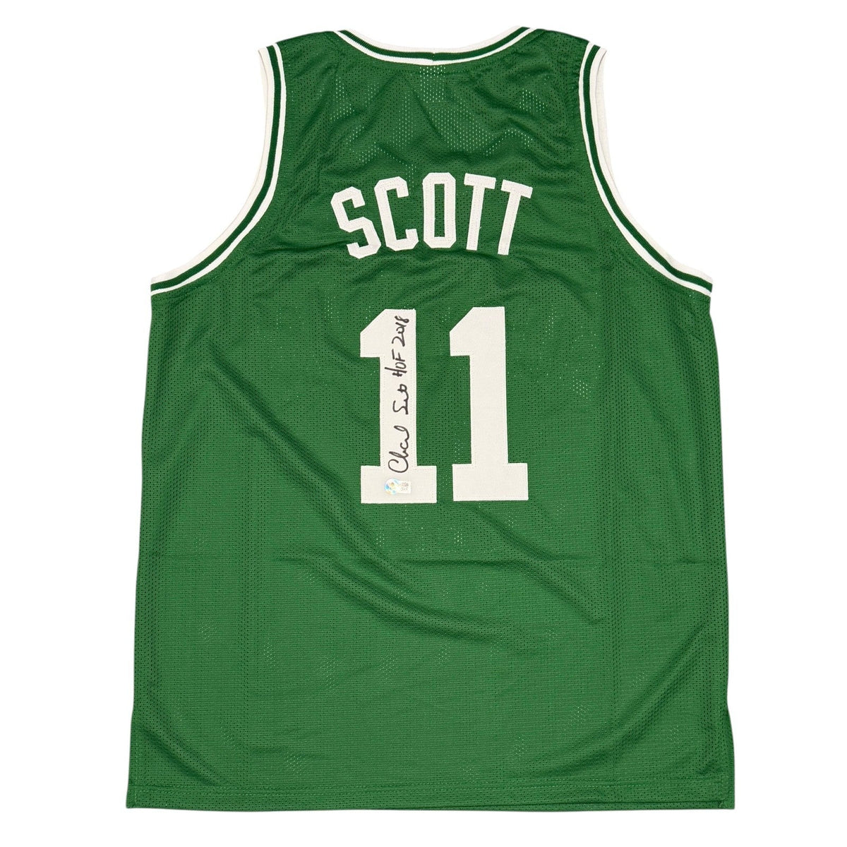 Charlie Scott Signed Custom Jersey w/ HOF 2018 Beckett Witness Authenticated-Powers Sports Memorabilia