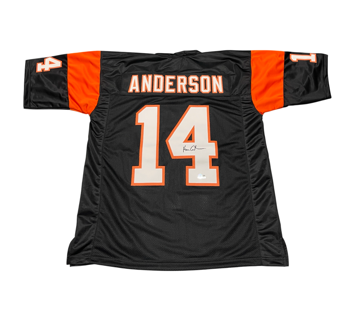 Ken Anderson Signed Cincinnati Bengals Custom Jersey Beckett Witness BAS COA-Powers Sports Memorabilia
