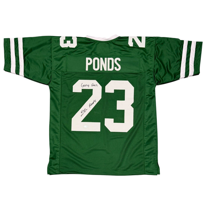 D'Angelo Ponds Signed Custom w/ Gang Green Jersey JSA Witness Authenticated-Powers Sports Memorabilia
