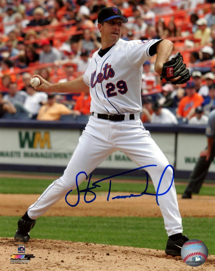 Steve Trachsel Signed New York Mets 8x10 Photo File LSCM Authenticated #3-Powers Sports Memorabilia