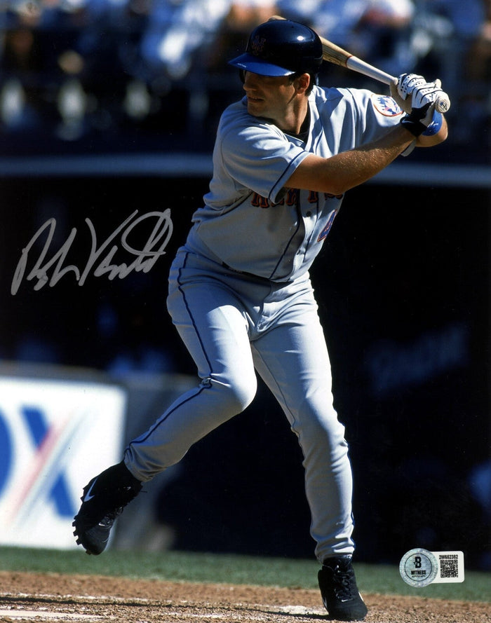 Robin Ventura Signed New York Mets 8x10 Photo Beckett Witness Authenticated-Powers Sports Memorabilia