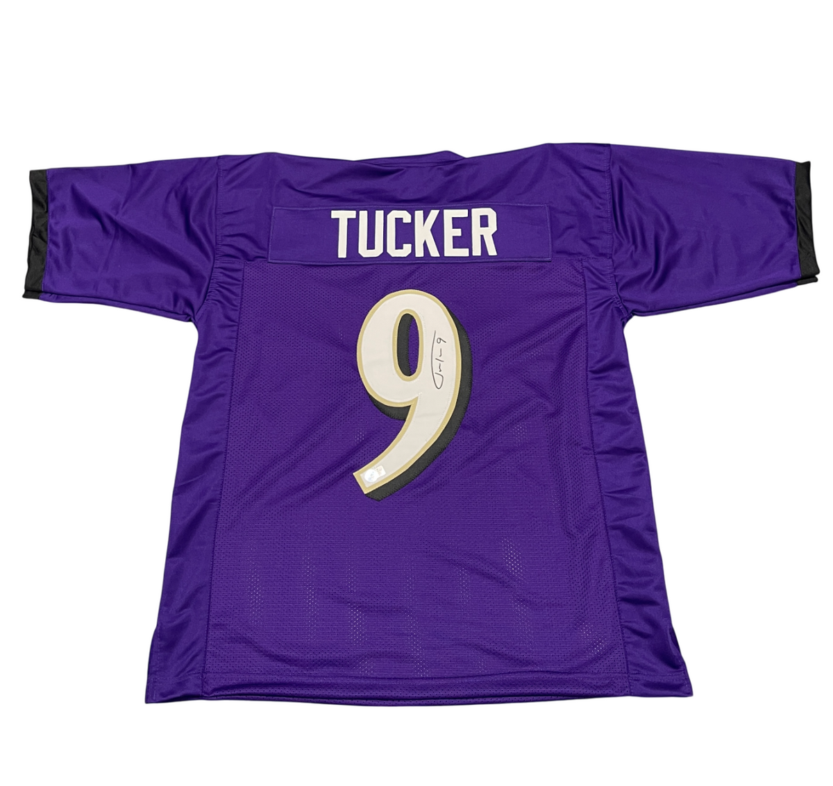 Justin Tucker Signed Baltimore Ravens Custom Jersey Beckett Witness BAS COA-Powers Sports Memorabilia