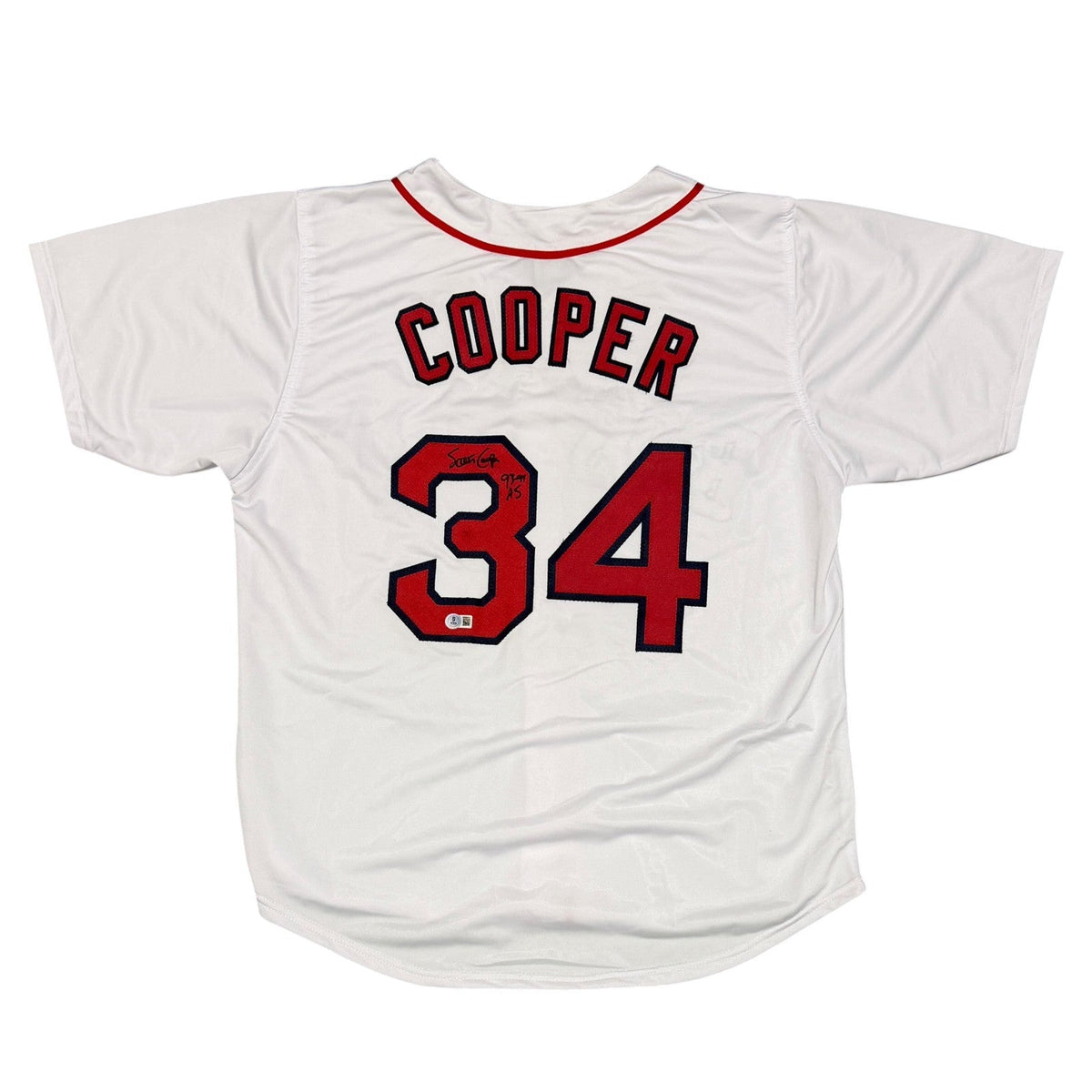 Scott Cooper Signed Custom Jersey w/ 93-94 AS Beckett Witness Authenticated 3-Powers Sports Memorabilia