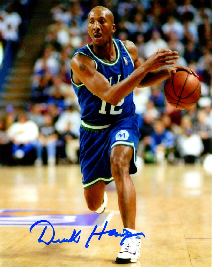 Derek Harper Signed Dallas Mavericks 8x10 Photo LSCM Authenticated #2-Powers Sports Memorabilia