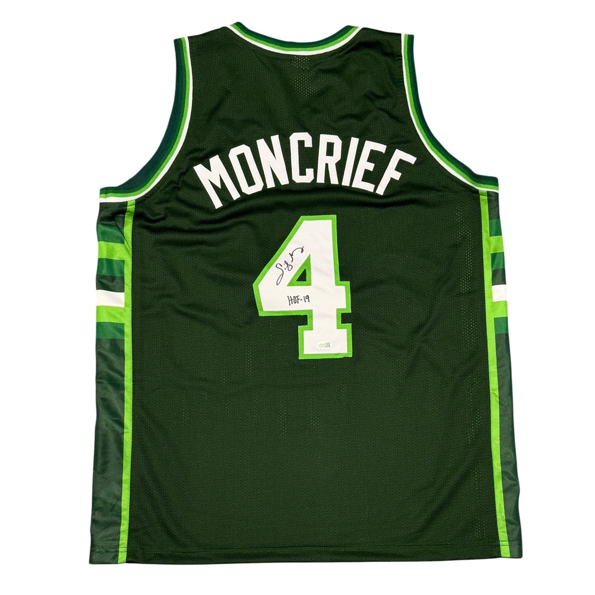 Sidney Moncrief Signed Custom Jersey w/ HOF 19 JSA Witness Authenticated-Powers Sports Memorabilia