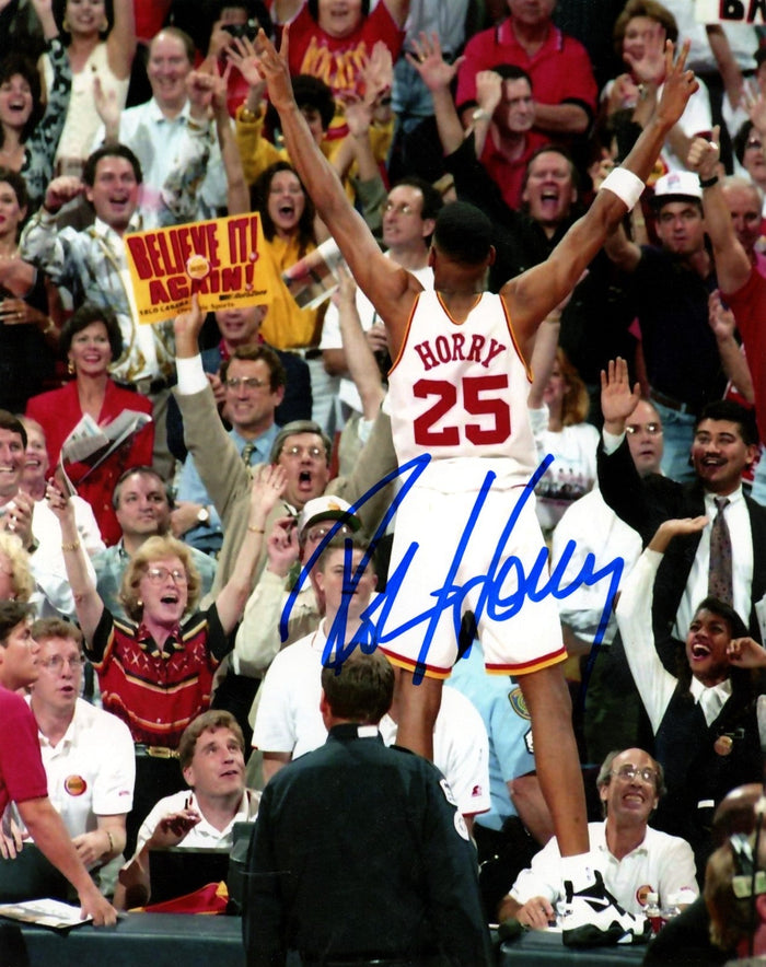 Robert Horry Signed Houston Rockets 8x10 Photo LSCM Authenticated #3-Powers Sports Memorabilia