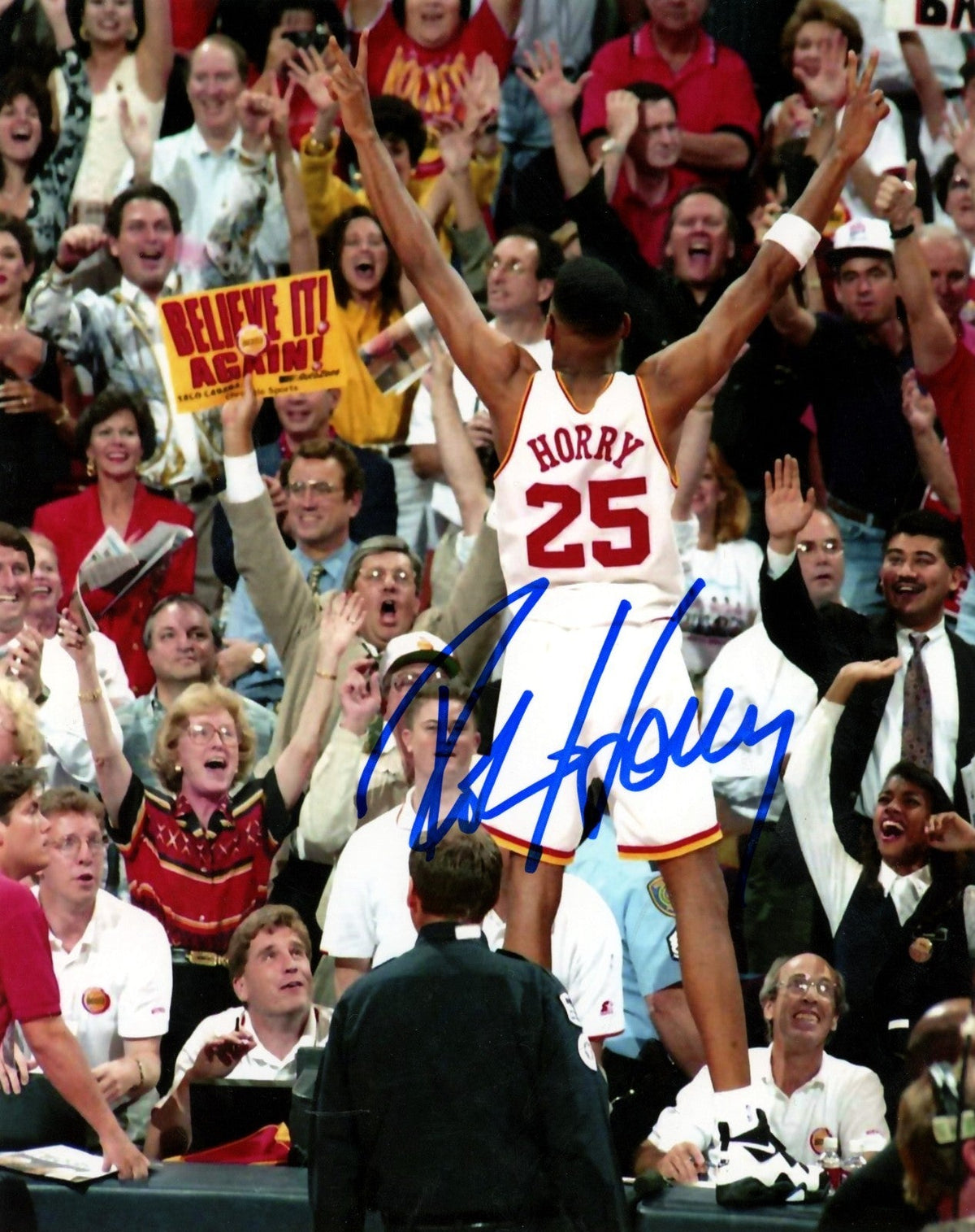Robert Horry Signed Autographed Houston Rockets 8x10 Photo LSCM COA #3-Powers Sports Memorabilia