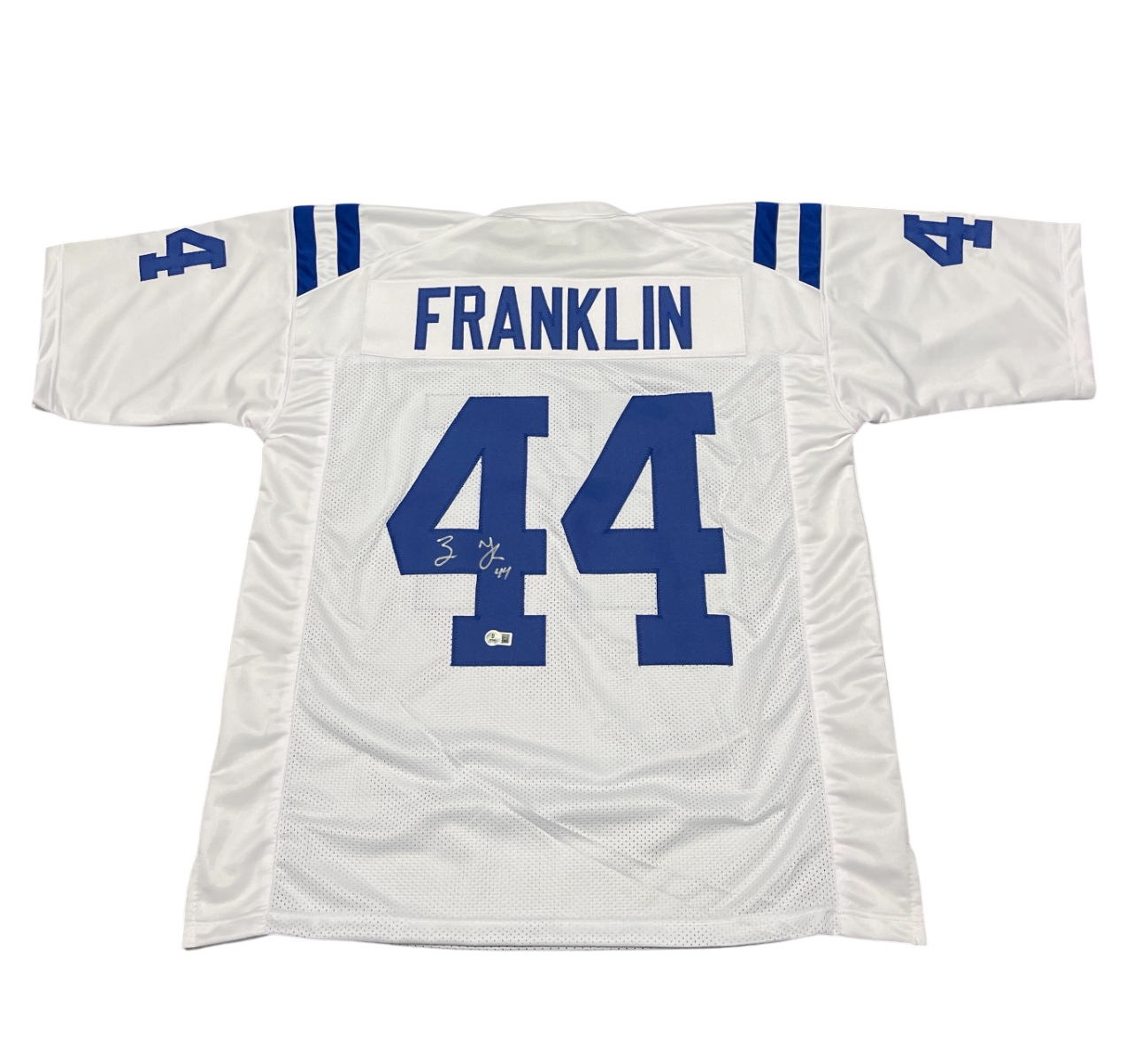 Zaire Franklin Signed Custom Jersey Beckett Witness Authenticated - White Jersey-Powers Sports Memorabilia