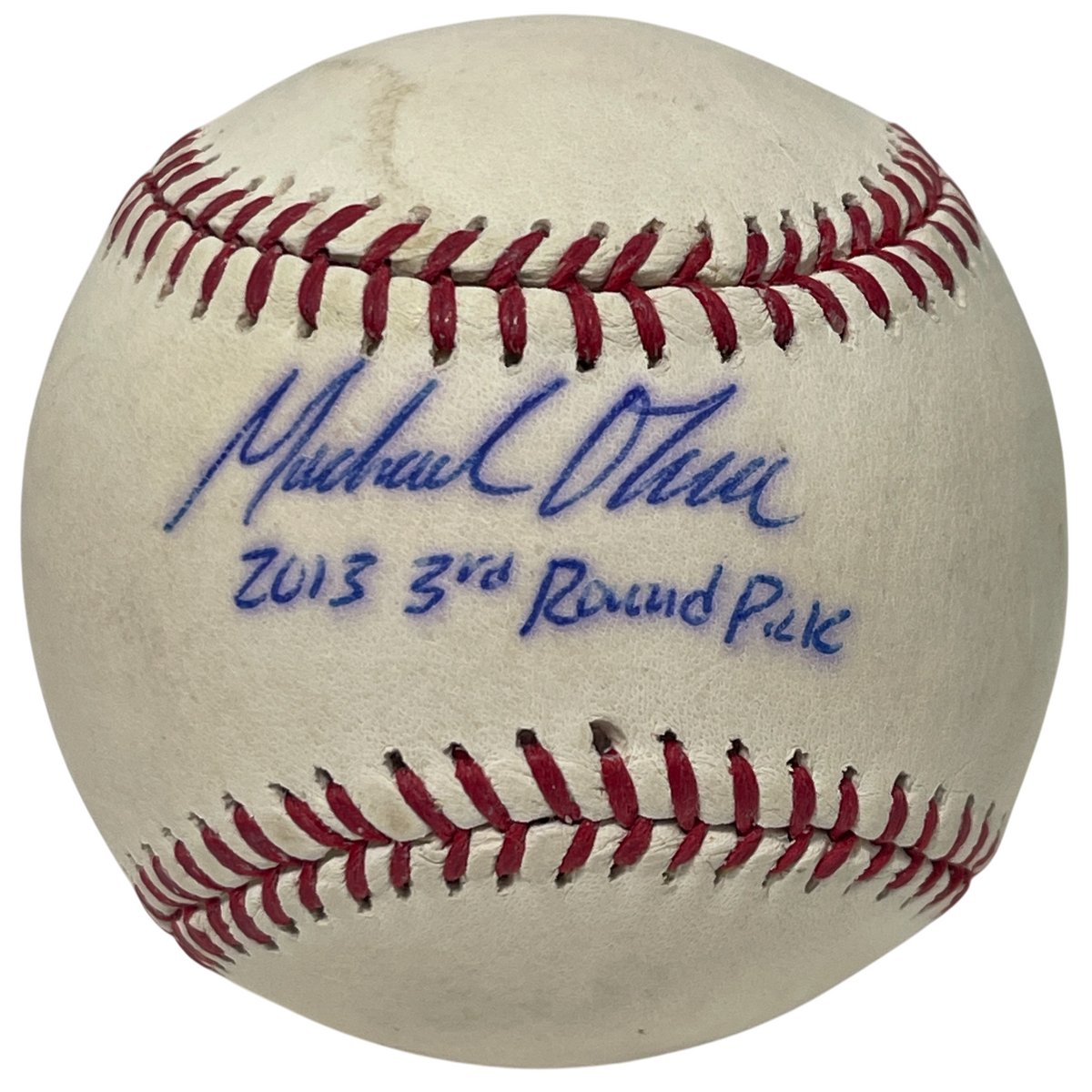 Michael O'Neill Signed ROMLB Baseball w/ 2013 3rd Round Pick Yankees LSCM COA-Powers Sports Memorabilia