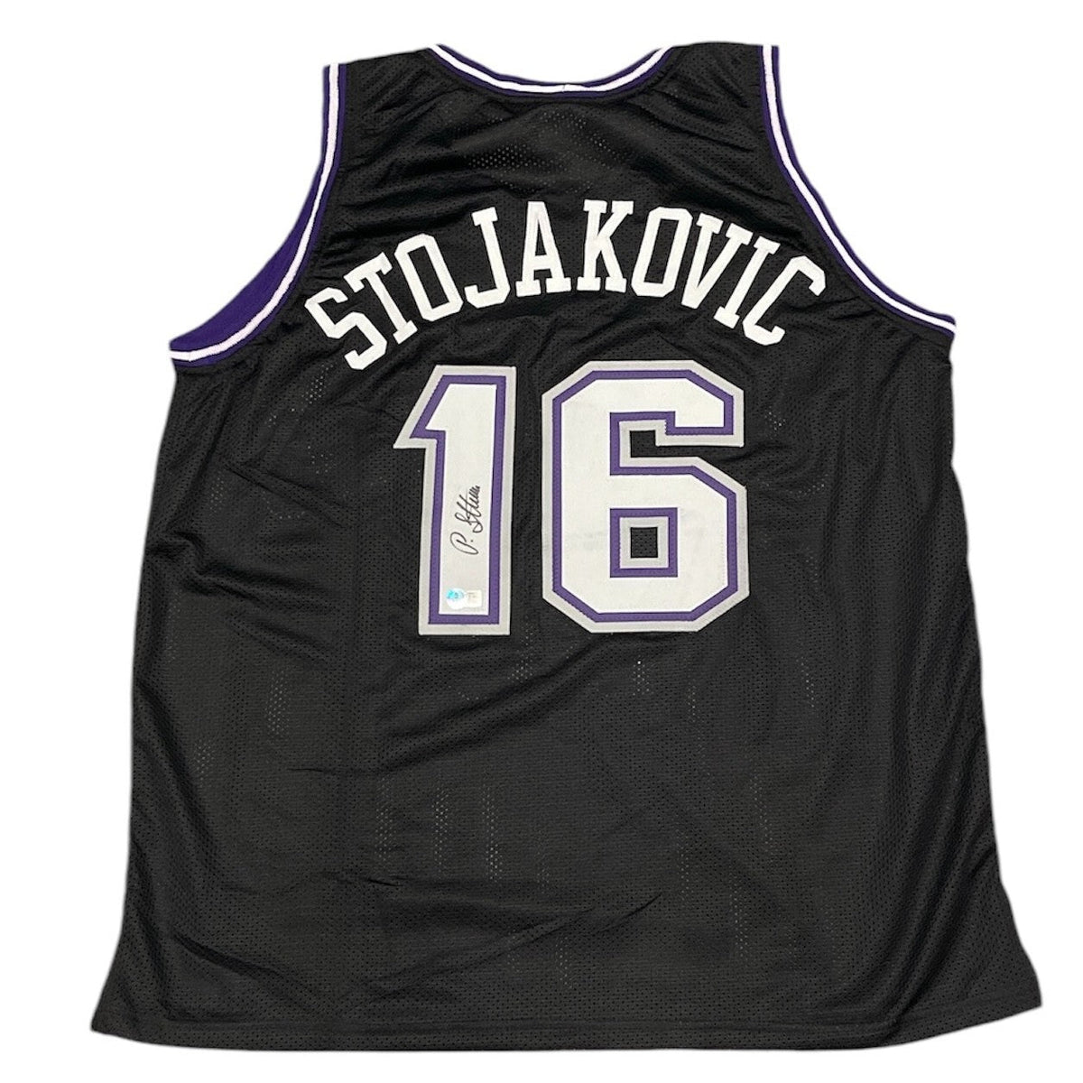 Peja Stojakovic Signed Custom Jersey Beckett Witness Authenticated-Powers Sports Memorabilia
