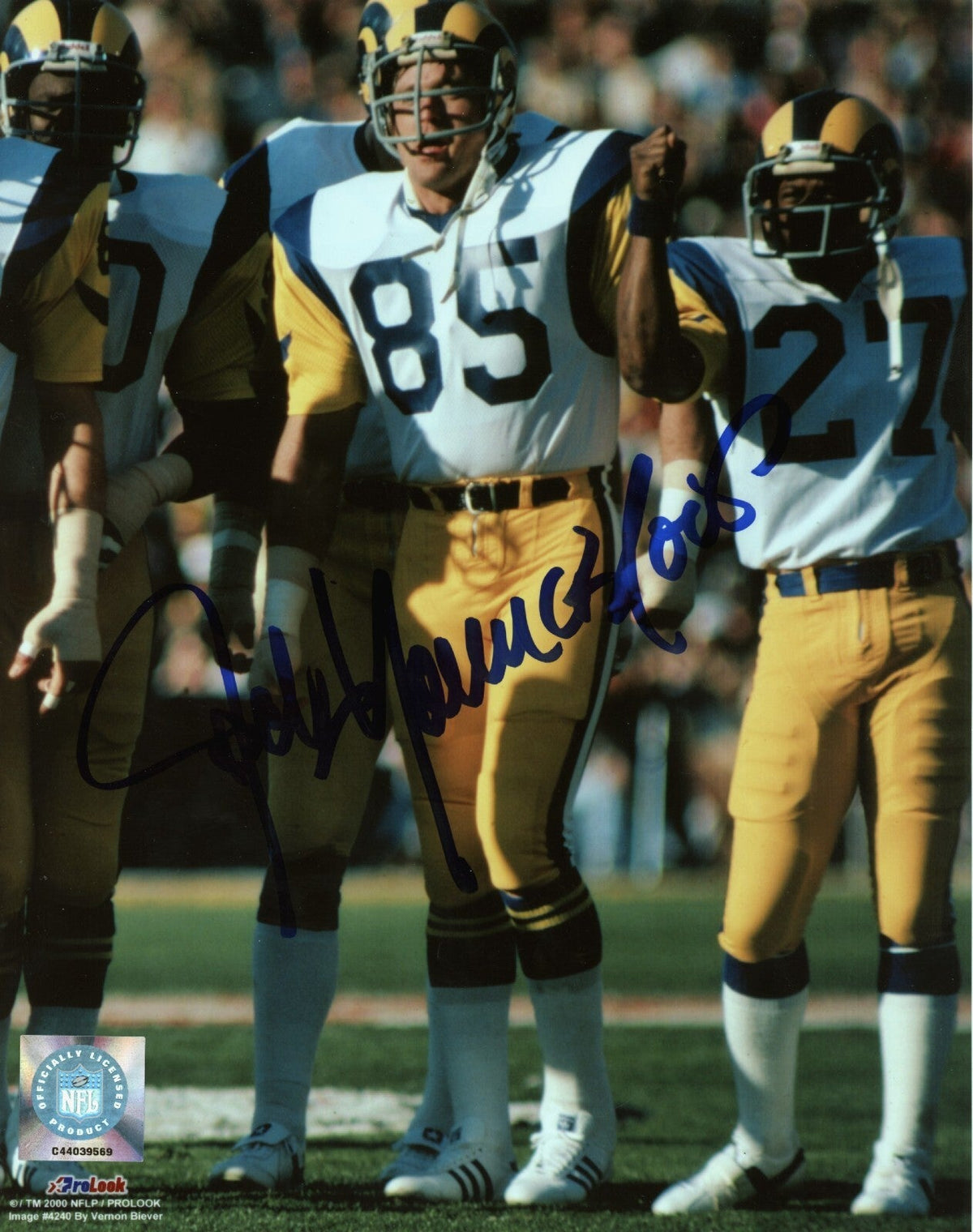 Jack Youngblood Signed Autographed Los Angeles Rams 8x10 Photo LSCM COA-Powers Sports Memorabilia