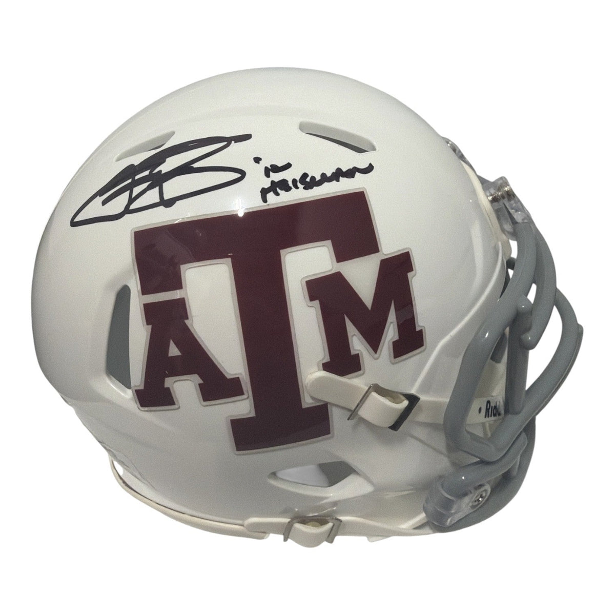 Johnny Manziel Signed Texas A&M Mini Helmet w/ 2012 Heisman JSA Witness COA-Powers Sports Memorabilia
