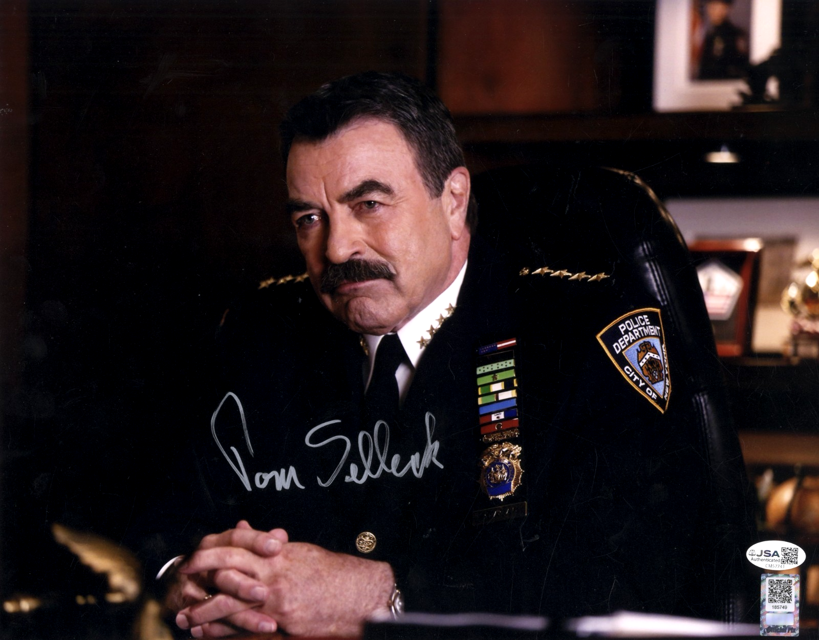 Tom Selleck Signed Blue Bloods Frank Reagan 11x14 Photo Official Pix + JSA Authenticated-Powers Sports Memorabilia