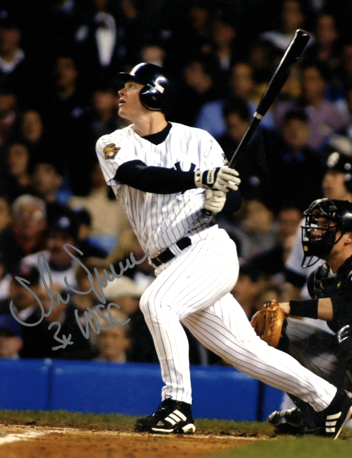 Shane Spencer Signed New York Yankees 8x10 Photo w/ 3x WSC LSCM Authenticated #4-Powers Sports Memorabilia