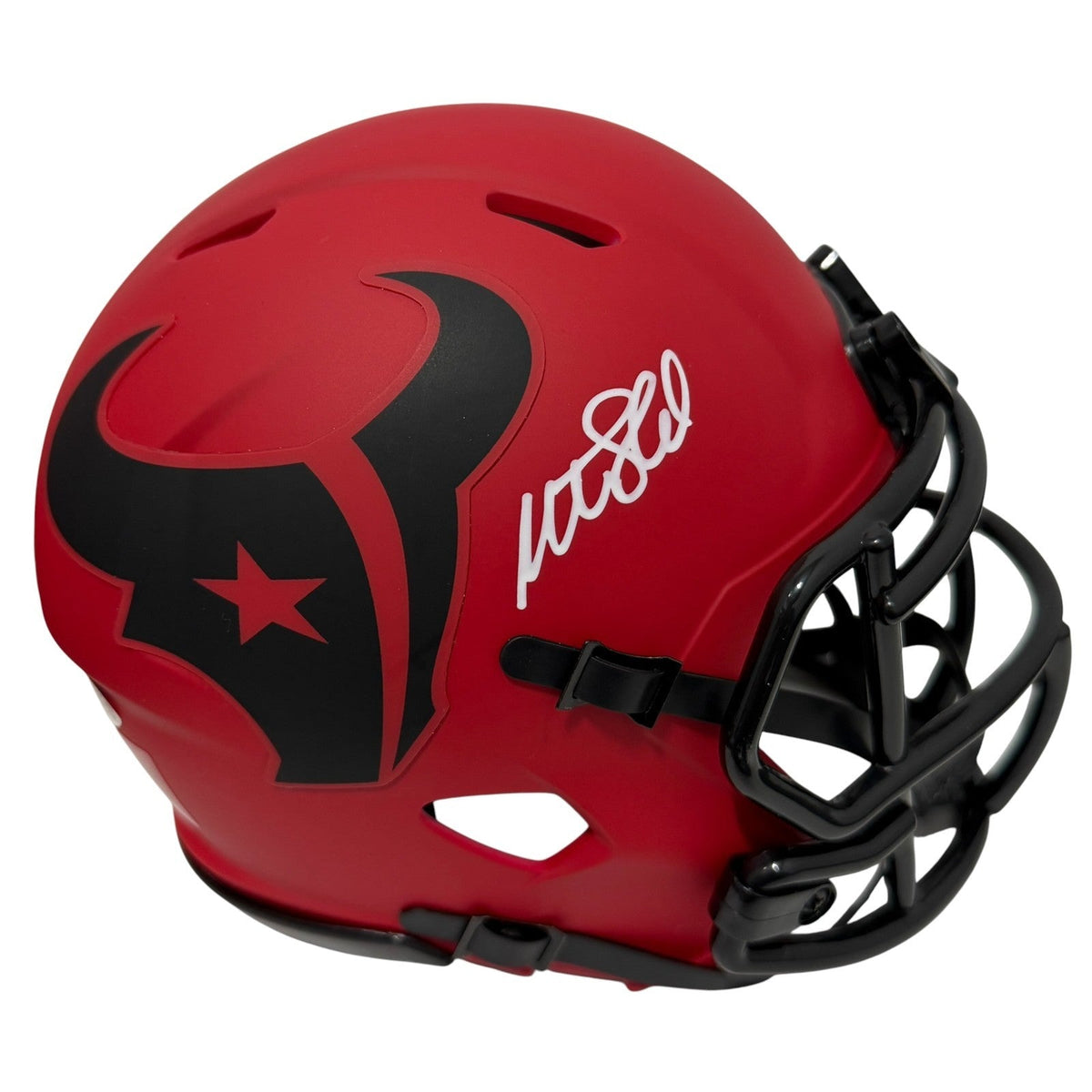 Matt Schaub Signed Houston Texans Rave Mini Helmet JSA Witness COA-Powers Sports Memorabilia
