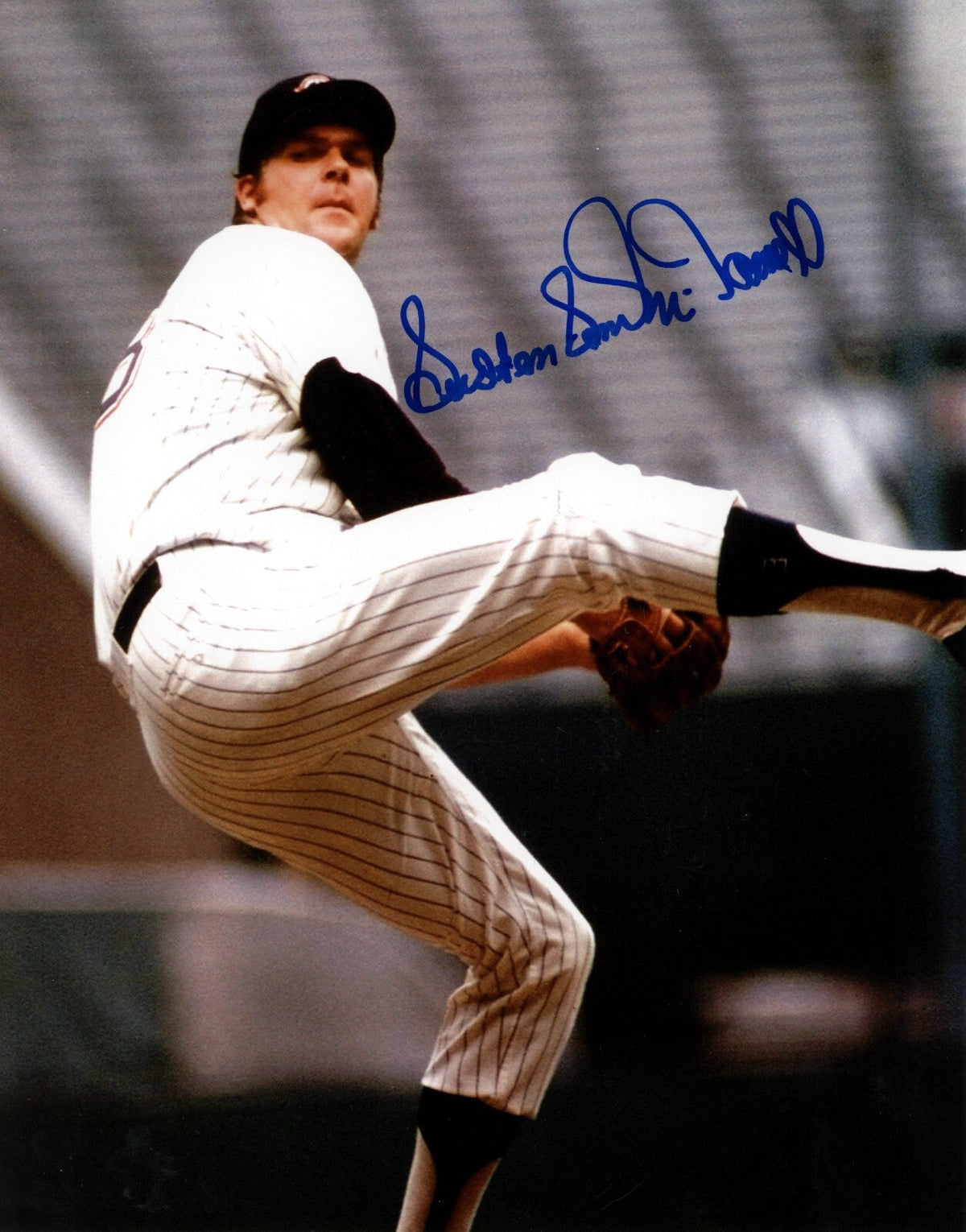 Sam McDowell Signed Cleveland Indians 8x10 Photo w/ Sudden LSCM Authenticated-Powers Sports Memorabilia