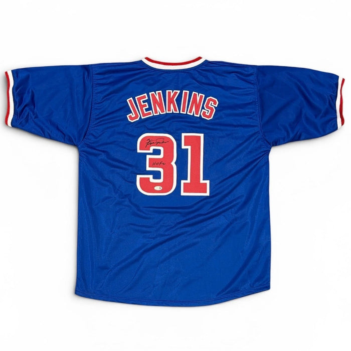 Fergie Jenkins Signed Custom Jersey w/ HOF 91 JSA Witness Authenticated-Powers Sports Memorabilia