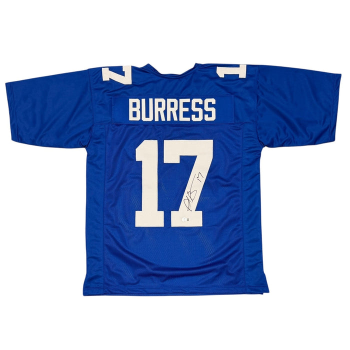 Plaxico Burress Signed Custom Jersey Beckett Witness Authenticated-Powers Sports Memorabilia
