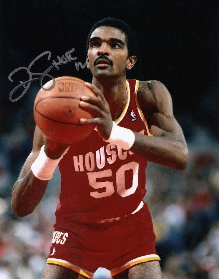Ralph Sampson Signed Houston Rockets 8x10 Photo w HOF 12 LSCM Authenticated #2-Powers Sports Memorabilia