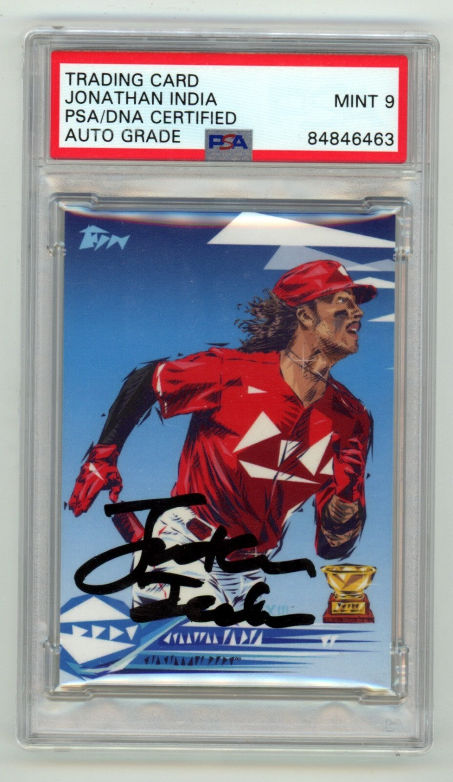Jonathan India 2022 Topps Project 70 by Naturel #867 Signed PSA 9 Auto Royals-Powers Sports Memorabilia