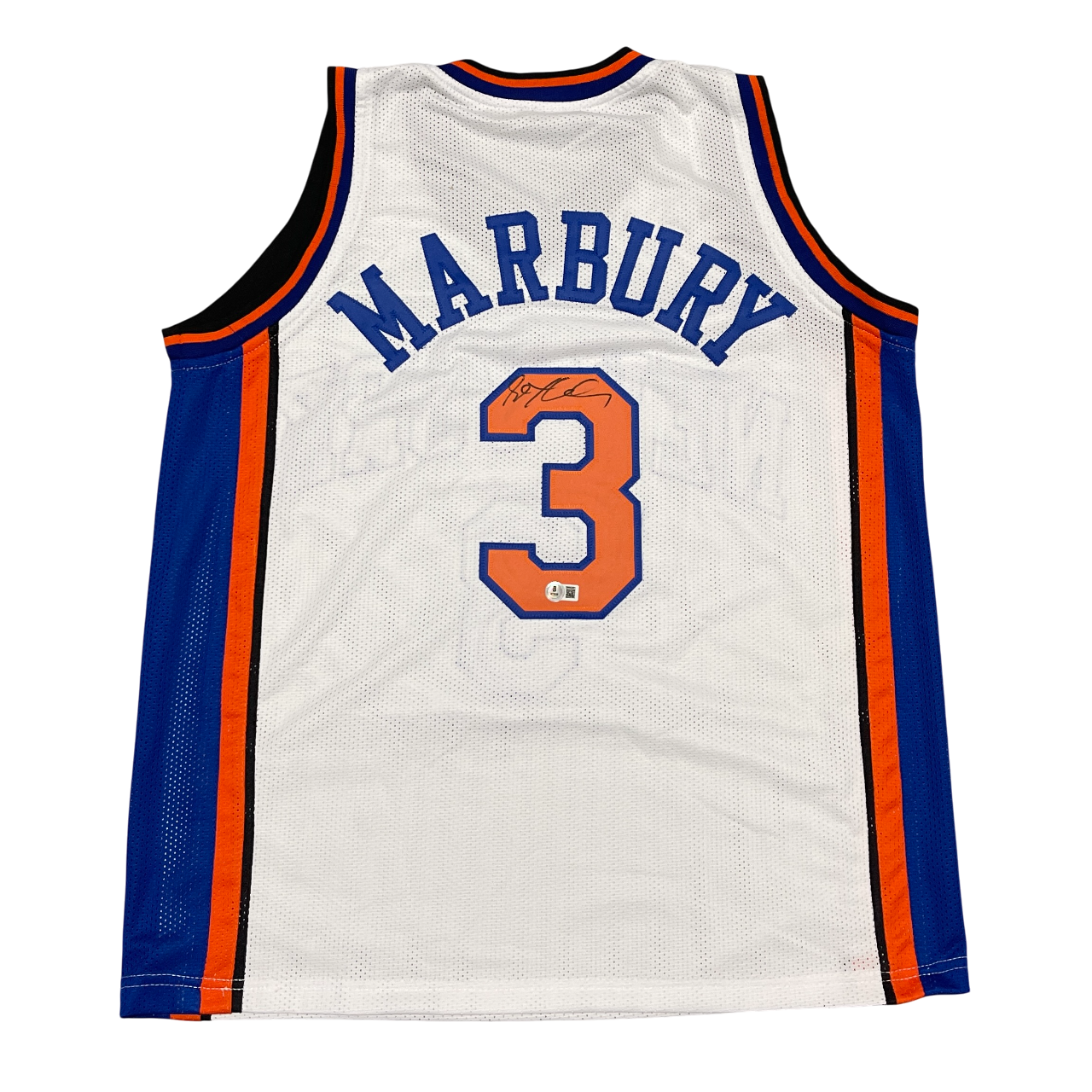 Stephon Marbury Signed Custom Jersey Beckett Witness Authenticated-Powers Sports Memorabilia