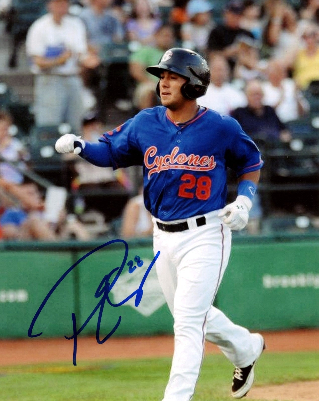 Phillip Evans Signed Brooklyn Cyclones 8x10 Photo LSCM Authenticated #2 Mets-Powers Sports Memorabilia