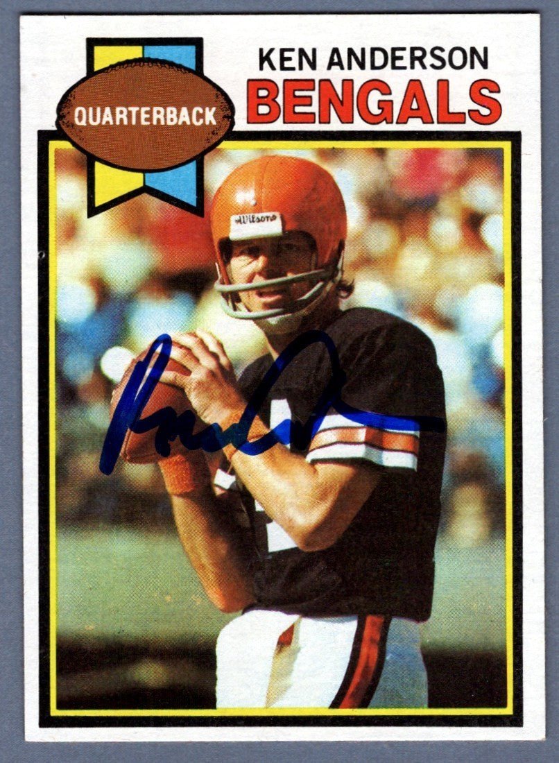 Ken Anderson Signed 1979 Topps #115 LSCM Authenticated Cincinnati Bengals-Powers Sports Memorabilia