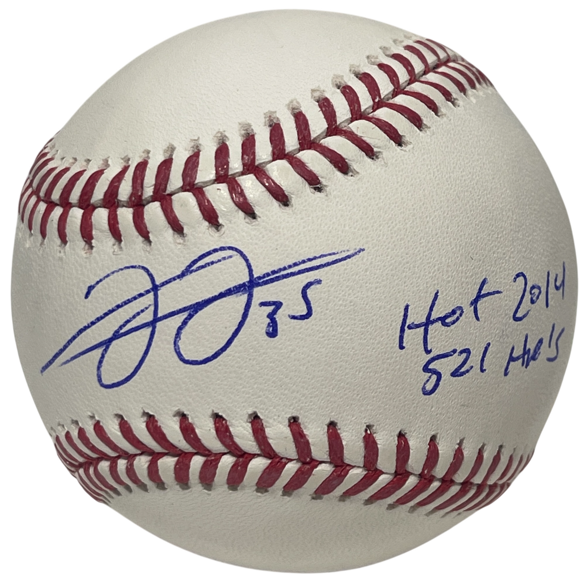 Frank Thomas Signed ROMLB Baseball w/ HOF 2014 + 521 HR Insc Beckett Witness Authenticated-Powers Sports Memorabilia