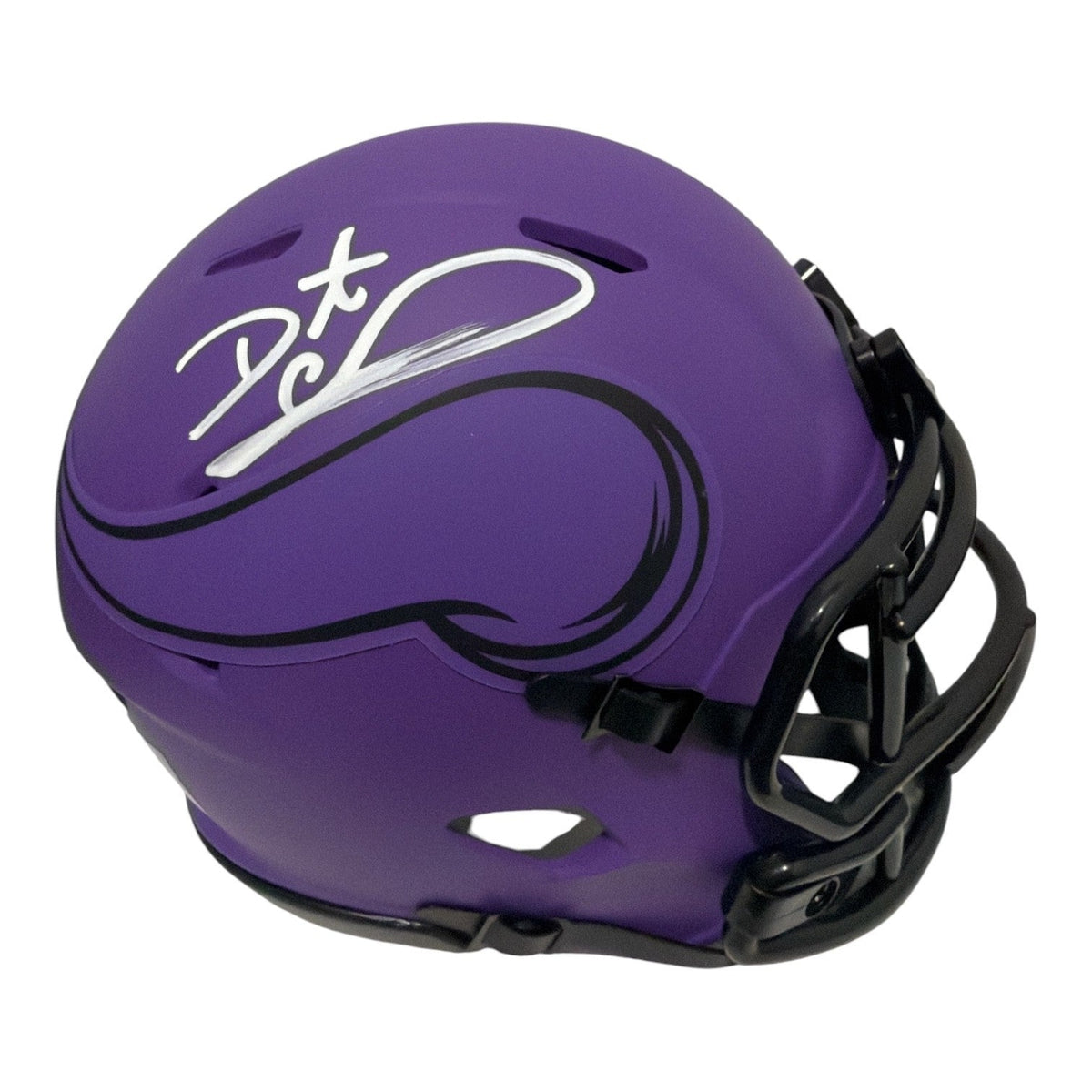 Daunte Culpepper Signed Minnesota Vikings Rave Mini Helmet JSA Witness COA-Powers Sports Memorabilia