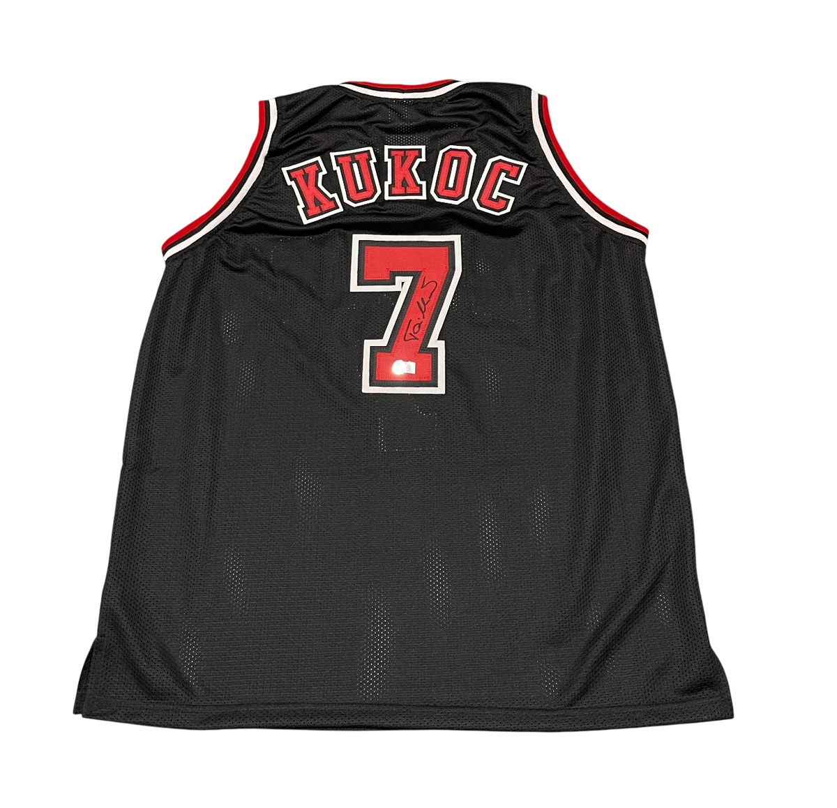 Toni Kukoc Signed Custom Jersey Beckett Witness Authenticated-Powers Sports Memorabilia