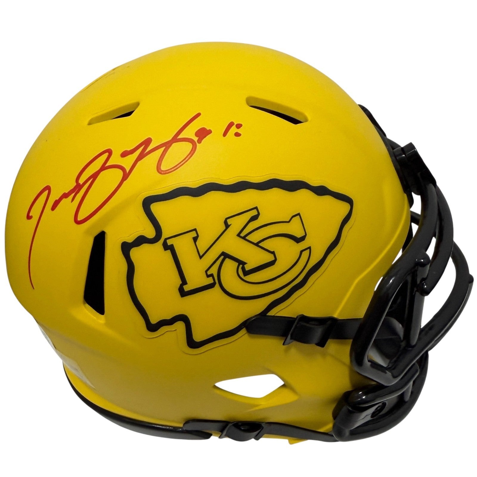 Tamba Hali Signed Kansas City Chiefs Rave Mini Helmet JSA Witness Authenticated-Powers Sports Memorabilia