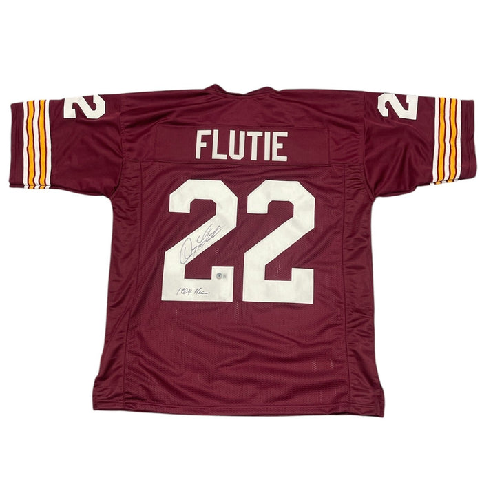 Doug Flutie Signed Custom Jersey w/ Heisman Beckett W Beckett Authenticated-Powers Sports Memorabilia
