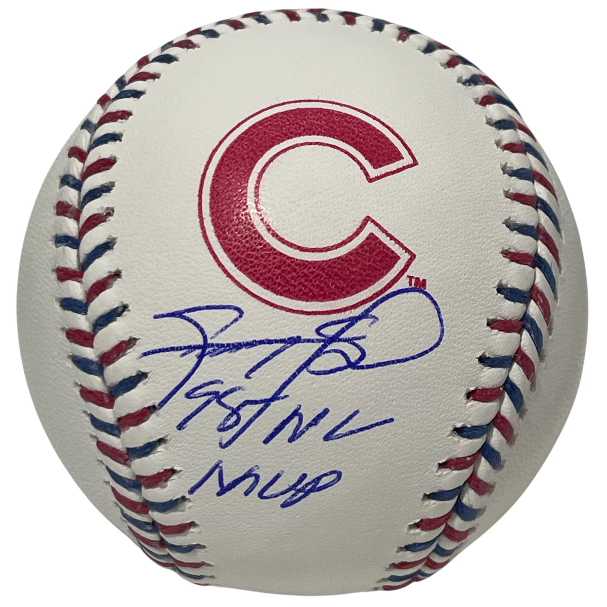 Sammy Sosa Signed Cubs Logo ROMLB Baseball w/ 98 NL MVP Beckett Witness Authenticated-Powers Sports Memorabilia