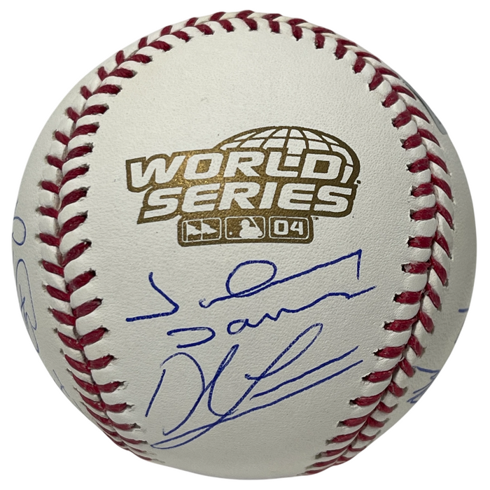 2004 Boston Red Sox Team Signed World Series ROMLB Baseball 11 Sigs Beckett Authenticated-Powers Sports Memorabilia