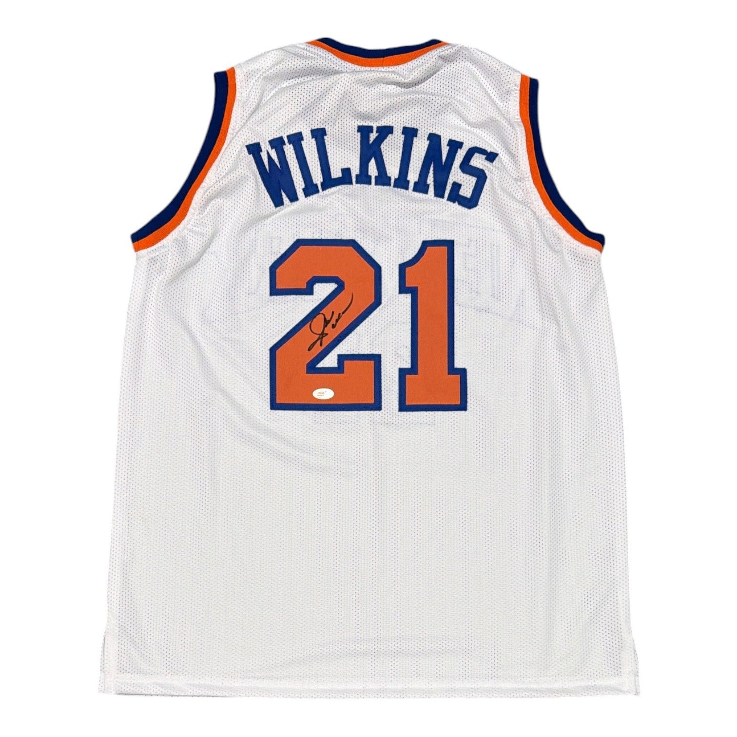Gerald Wilkins Signed Custom Jersey JSA Witness Authenticated-Powers Sports Memorabilia