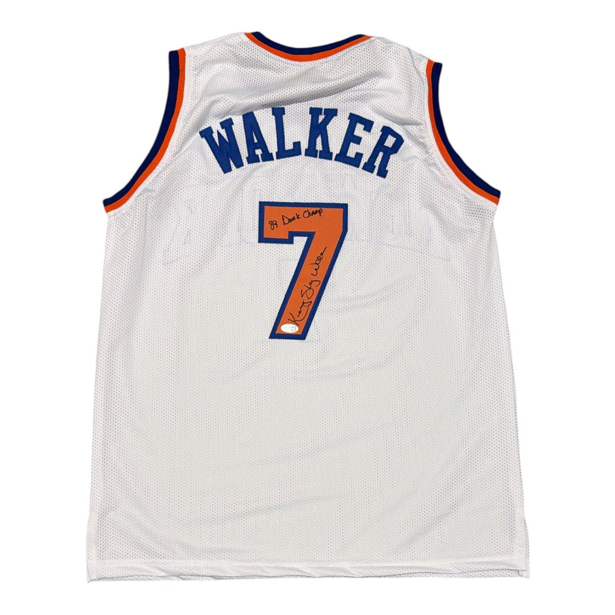 Kenny Sky Walker Signed Custom Jersey w/ 89 Dunk Champ JSA Witness Authenticated-Powers Sports Memorabilia