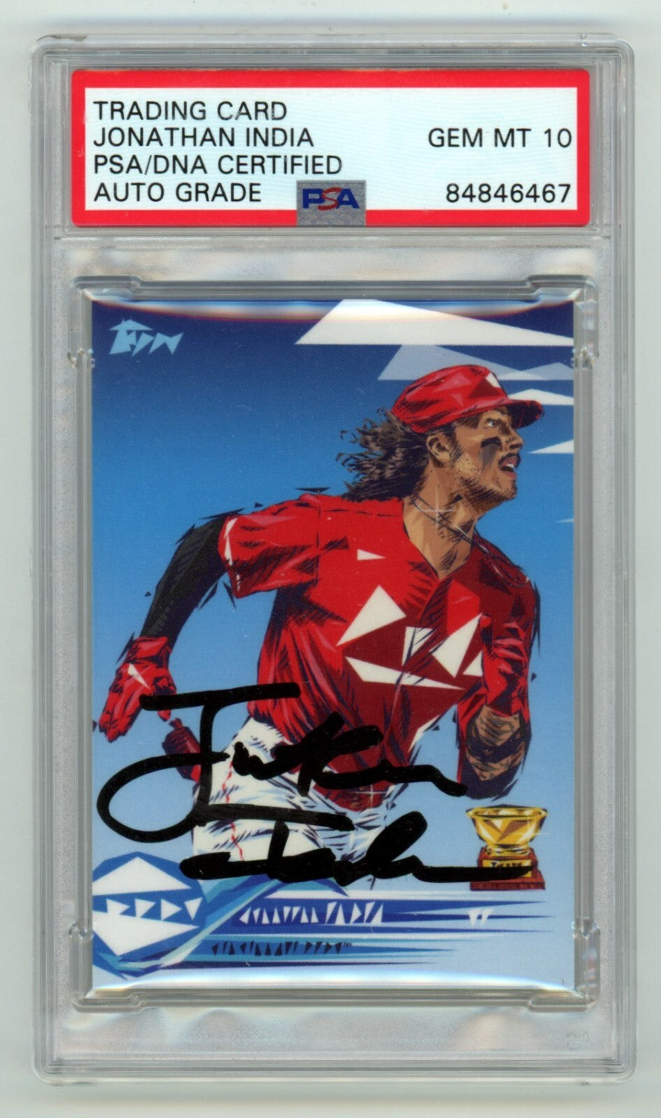 Jonathan India 2022 Topps Project 70 by Naturel #867 Signed PSA 10 Auto Royals-Powers Sports Memorabilia