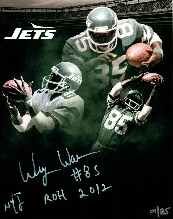 Wesley Walker Signed New York Jets 8x10 Photo w NYJ ROH 2012 LE /85 LSCM Authenticated #5-Powers Sports Memorabilia