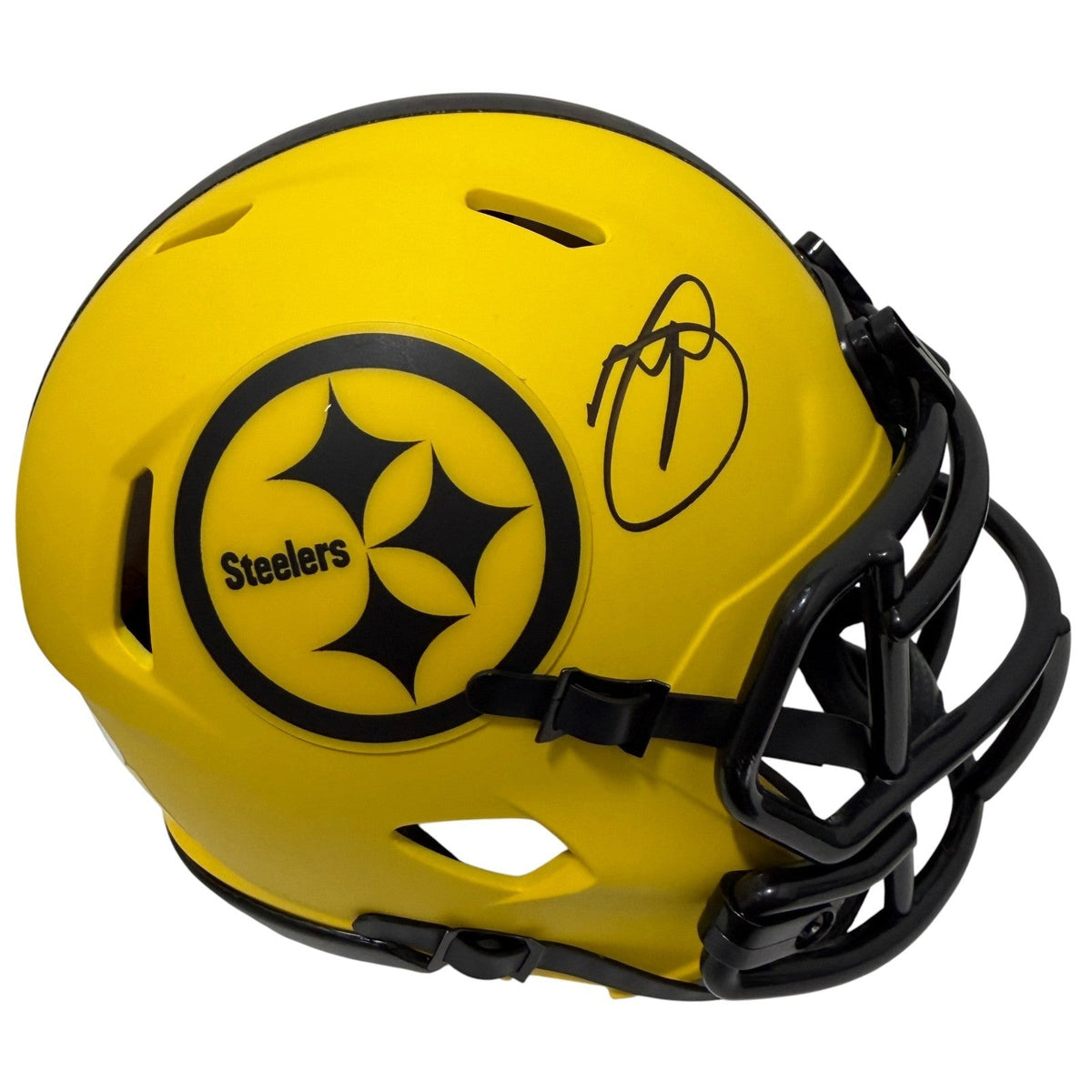 Minkah Fitzpatrick Signed Pittsburgh Steelers Rave Mini Helmet JSA Witness Authenticated-Powers Sports Memorabilia