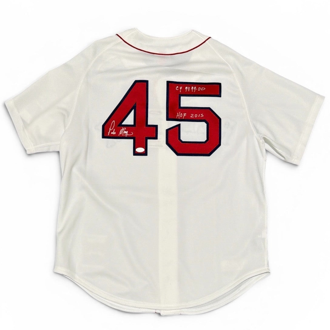 Pedro Martinez Signed Red Sox Mitchell & Ness Authentic Jersey w/ CY HOF JSA Authenticated-Powers Sports Memorabilia